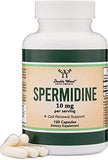 Spermidine Supplement (10mg of 99% Spermidine 3HCL - Third Party Tested) 120 Capsules - Over 100x More Potent Than Wheat Germ Extract for Cell Membrane, Telomere Health and Aging by Double Wood