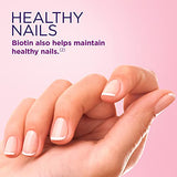 Nature's Bounty Hair, Skin & Nails with Biotin, Strawberry Gummies Vitamin Supplement, Supports Hair, Skin, and Nail Health for Women, 2500 mcg, 140 Ct