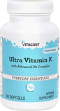 Vitacost Ultra Vitamin K with Advanced K2 Complex - 90 Softgels