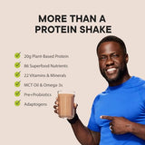 VitaHustle ONE Superfood Protein Powder & Greens Shake by Kevin Hart, 20G Vegan Protein, Meal Replacement, Probiotics, No Added Sugar (Chocolate Cacao) 15 Svg