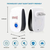 Ultrasonic Pest Repeller 6 Packs,Electronic Plug in Sonic Repellent pest Control for Insects Roaches Ant Mice Bugs Mouse Rodents Mosquitoes Spiders