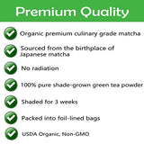 CAMEL Certified Organic Matcha Green Tea Powder Matcha Premium Culinary Grade 10 oz First Harvest Pure Matcha Powder Unsweetened Baking Latte Smoothies High in Antioxidant Detox Gluten Free Vegan