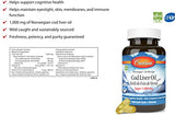 Carlson - Cod Liver Oil, Super 1000 mg + Vitamins A & D3, Wild Norwegian, Sustainably Sourced, 100 Softgels