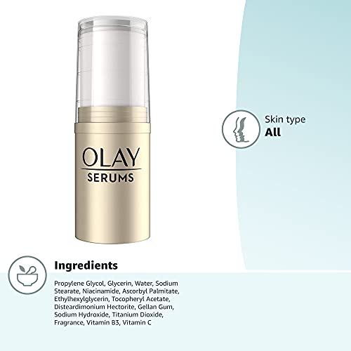 Olay Vitamin C Face Serum, Skin Brightening Serum Stick with Vitamin C and Vitamin B3, 0.47 Fl Oz