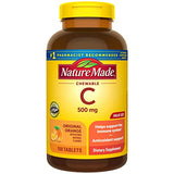 Nature Made Chewable Vitamin C 500 mg, Dietary Supplement for Immune Support, 150 Tablets, 150 Day Supply