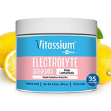 Vitassium DrinkMix - Ready-to-Mix Electrolyte Powder for POTS Syndrome Support (500mg Sodium & 100mg Potassium) - Vegan, Gluten & Allergen Free - Pink Lemonade - 35 Servings per Tub