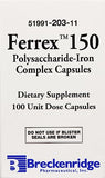 Ferrex 150 Polysaccharide Iron Complex Capsules by Breckenridge - 100 Ea