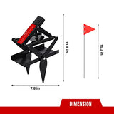 ALLRoad Mole Trap, Scissor Mole Trap That Kill Best, Powerful Eliminator for Lawn Reusable Black Vole Traps Non-Toxic and Easy Setup