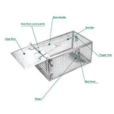 SZHLUX 2-Pack Humane Rat Trap, Mouse Traps Work for Indoor and Outdoor,Small Rodent Animal-Mice Vole Chipmunk Hamsters Live Cage,Catch and Release(SZ-SL3616D2S)