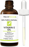 Vitamin E Oil - 100% Pure & Natural, 85,800 IU. Repair Dry, Damaged Skin from Surgery & Acne, Age Spots & Wrinkles. Boost Collagen for Moisturized, Youthful-Looking Skin. d-Alpha tocopherol, 2 Fl Oz