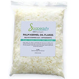 PALM KERNEL OIL FLAKES | Pure Unrefined Palm Kernel Oil Flakes for Soap Making & Cosmetics | Sizes 4 OZ to 10 LBS | (10 LBS)