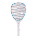 Faicuk Handheld Bug Zapper Racket Electric Fly Swatter (Cream Blue)