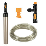 hygger Bucket-Free Aquarium Water Change Kit Fish Tank Auto Siphon Pump Gravel Cleaner Tube with Long Hose Water Changer Maintenance Tool 25-FEET