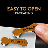 Duracell Hearing Aid Batteries Brown Size 312, 32 Count Pack, 312A Size Hearing Aid Battery with Long-Lasting Power, Extra-Long EasyTab Install for Hearing Aid Devices