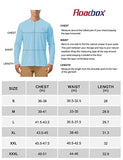 Roadbox Mens UPF 50+ UV Sun Protection Shirts Outdoor Long Sleeve SPF Diving Rash Guard for Fishing Hiking Swimming Blue