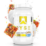 Ryse Loaded Protein Powder | 25g Whey Protein Isolate & Concentrate | with Prebiotic Fiber & MCTs | Low Carbs & Low Sugar | 27 Servings (Fruity Crunch)