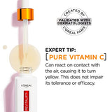 L'Oreal Paris Revitalift 12% Pure Vitamin C Serum, Vitamin E, Salicylic Acid, Brightening 1 oz + Moisturizer Sample