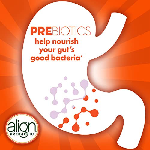 Align DualBiotic, Prebiotic + Probiotic for Women and Men, Help Nourish and Add Good Bacteria for Digestive Support, Natural Fruit Flavors, 60 Gummies