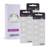 Genuine Oticon Hearing Aid Domes Minifit Open 8mm (0.31 inches - Medium), Oticon Branded OEM Denmark Replacements, Authentic Accessories for Optimal Performance -3 Pack/30 Domes Total