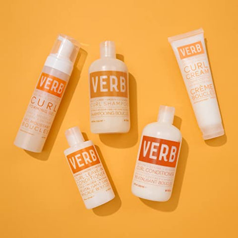 VERB Curl Shampoo - Mild, Cleanse and Smooth - Vegan Curl Defining Shampoo for Frizzy Hair - Intensive Hydration Curly Hair Shampoo -Convenient Pump Dispenser, 32 fl oz