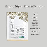 Truvani Organic Vegan Protein Powder Sample Pack - 20g of Plant Based Protein, Organic Protein Powder, Pea Protein for Women and Men, Vegan, Non GMO, Gluten Free, Dairy Free (8 Single Serving Packets)
