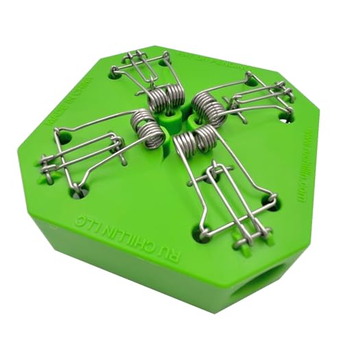 RU CHILLIN | Reusable Multi-Catch Mouse Trap - Eco-Friendly, Instant Kill Mouse and Rodent Catcher for Kitchen, Garage, Basement, and Home (Green)