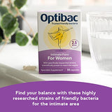 Optibac Probiotics For Women - Vegan Probiotic to Support Vagina Flora and Urinary Tract Health, 2.5 Billion CFU - 30 Capsules