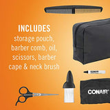 CONAIRMAN Hair Cutting Kit for Men, Maintain a Short Hair Cut at Home with Even Cut Cordless Rotary Hair Clippers