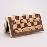 Chess Set Large Magnetic Wooden Folding Chess Set Felted Game Board 39cm39cm Interior Storage Adult Kids Gift Family Game Chess Board Chess Game Board Set (Size : 39cm)