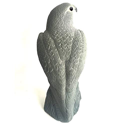 YOFIT Bird Scarecrow Fake Horned Hawk Decoy,Bird Repellent Garden Protectors, Natural Enemy Pest Deterrent Scarecrow