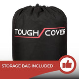 Tough Cover Snow Blower Cover - Extreme Conditions Edition, Certified Waterproof, Heavy Duty 600D Marine Grade Fabric, Universal Fit, Outdoor Protection, Snowblower Cover Universal (Black) Standard