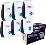 Ultrasonic Pest Repeller for Indoor Fleas, Insects, Rats - Non-Toxic, Safe for Humans, Pets - For Home, Office, Hotel