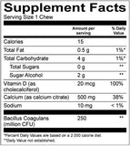 BariatricPal Sugar-Free Calcium Citrate Soft Chews 500mg with Probiotics (90 Count) - Orange Creamsicle