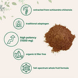 Organic Schisandra Extract Powder, 8 Ounce, Traditional Adaptogen and Filler Free, Pure Schisandra Supplement, Supports Liver Detox and Cognitive Health, No GMOs