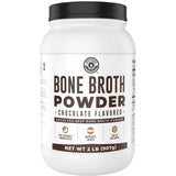 Bone Broth Protein Powder, Chocolate, Grass Fed 2lbs, 42 servings 17g protein, 13g Collagen. Low Carb, 2 net Carb, Dairy Free, Keto Friendly Bone Broth Protein Supplement with Collagen Types I & III