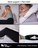 The Wedge Small Wedge Pillow, Positioning Pillow, Positioning Wedge, Foam Wedge, Pregnancy Wedge, Made in USA, Medical Wedge Pillow, Position Pillow, Ramp Pillow, Tablet Pillow, Knee Pillow, Gray