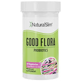 NaturalSlim Good Flora – Probiotics for Digestive Health, Intestinal Flora and Immune Support with Lactobacillus Acidophilus Probiotic | 7 Powerful Probiotic Strains | Gluten Free - 60 Capsules