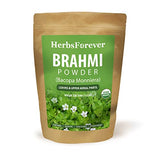 HerbsForever Brahmi Powder – Bacopa Monnieri – Supports Focus I Concentration I Alertness – Non GMO, Organic, Vegan – 230 GMS