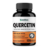 Sandhu's Quercetin 1000mg Per Serving Vegetarian Capsules Bioflavonoids Supports Immune Health & Cardiovascular Health, Respiratory Health 120 Count