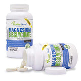 Magnesium Bisglycinate 200mg 100% Chelated - Max Absorption & Bioavailability, Fully Reacted & Buffered, No Laxative Effect - Sleep, Energy, Leg Cramps, Headaches - Non-GMO