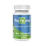 Proferrin ES Heme Iron Polypeptide Dietary Supplement Tablets, Blue/Green, 90 Count, Basic