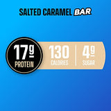 Built Bar 12 Pack High Protein Energy Bars | Gluten Free | Chocolate Covered | Low Carb | Low Calorie | Low Sugar | Delicious Protien | Healthy Snack (Salted Caramel)