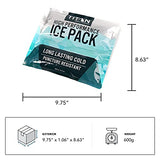 Arctic Zone Titan Deep Freeze Ice Pack- (2 Pack) 600 Gram High Performance Ice Pack - Long-Lasting, Puncture-Resistant Cold Pack Filled with Non-Toxic Gel…