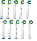 Genuine Original Oral-B Braun Precision Clean Replacement Rechargeable Toothbrush Heads (10 Count) - International Version, German Packaging