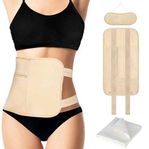 3Pcs Castor Oil Pack Wrap, Reusable Organic Castor Oil Pack for Liver Detox Insomnia, Constipation and Inflammation, Adjustable Elastic Strap Bamboo Cotton Machine Washable, Less Mess Anti Oil Leak