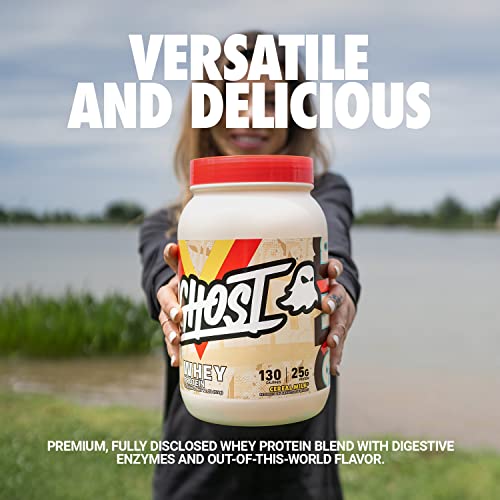 GHOST Whey Protein Powder, Cereal Milk 2LB Tub, 25G of Protein Fla