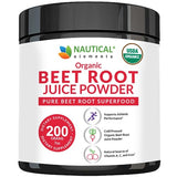 Beet Juice Powder Organic - Cold Pressed - 20:1 Concentrate - Concentrated Beet Root Powder - Nitric Oxide - Circulation Support - 57 Servings of Beet Root Supplement - 7oz