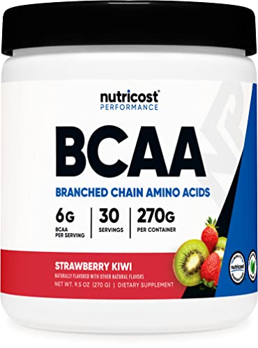 Nutricost BCAA Powder (Strawberry Kiwi, 30 Servings) - Optimal 2:1:1 Ratio