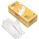 ECZEMA HONEY Premium 100% Cotton Gloves - Washable & Reusable Overnight Dry Hands Treatment - White Cotton Gloves for Eczema (24 Pairs)