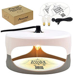 ASPECTEK - Trapest Sticky Dome Flea Bed Bug Trap with 2 Glue Discs. Odorless Cleaner and Flea Killer Trap Pad (Flea Trap)